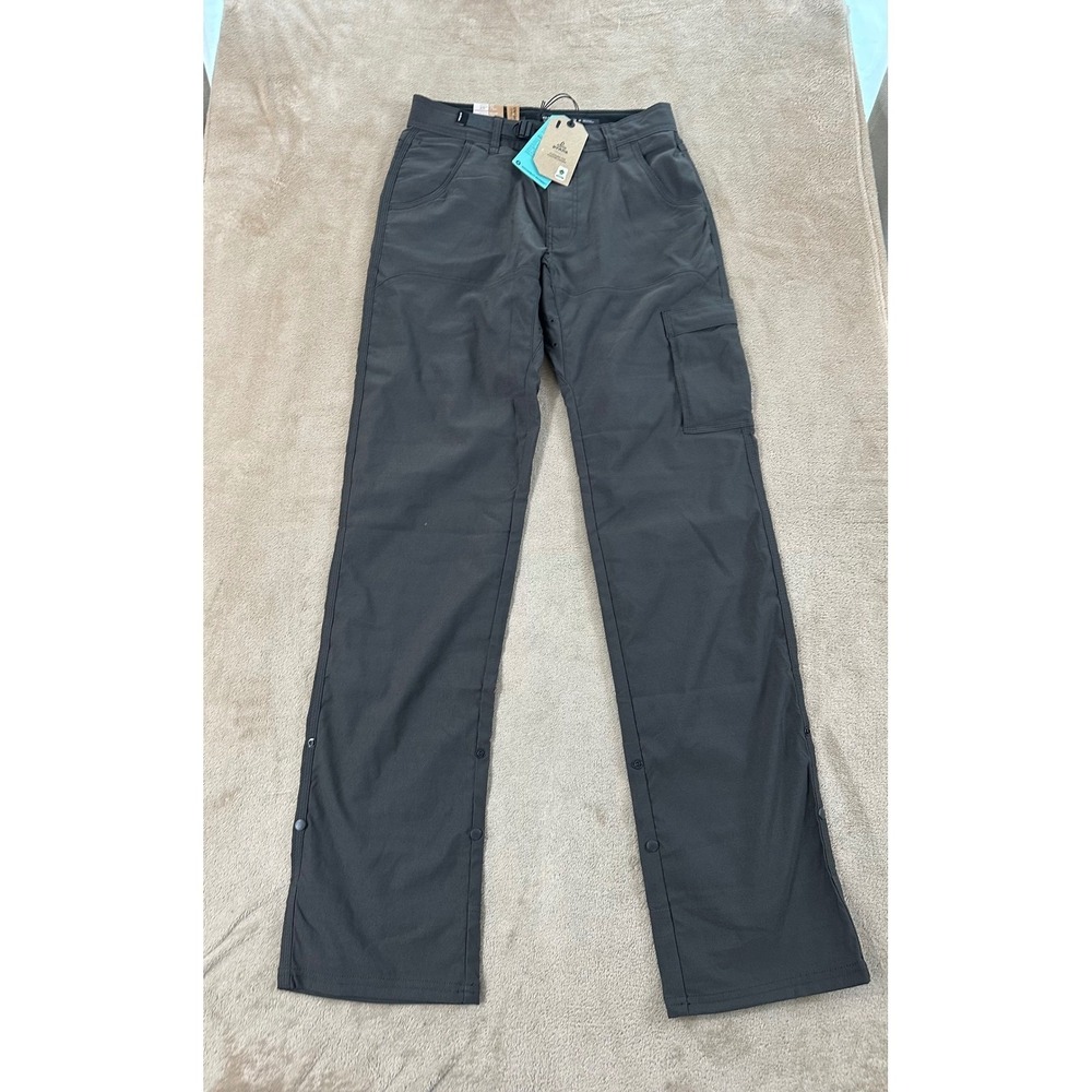 Prana Stretch Zion Pant ll Men's Size 28x36 Dark Iron Gray Cargo Pants NEW $95